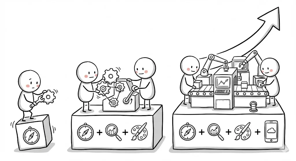 スキルセットを広げる マーケティング組織開発パターン