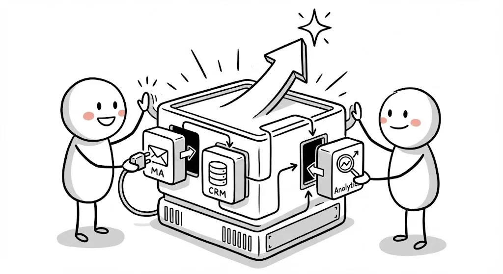 データを繋ぎこむ環境整備 マーケティング組織開発パターン