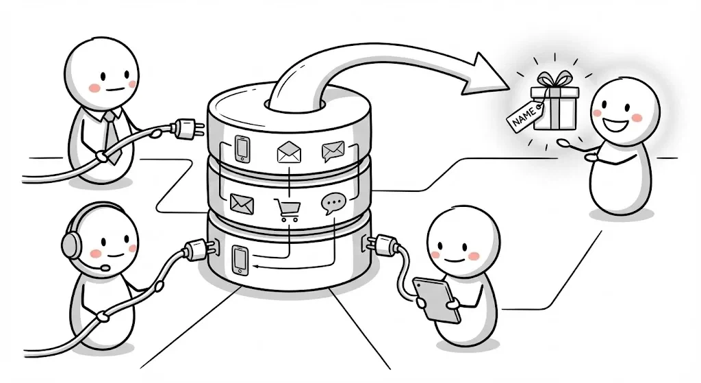 統合顧客データベース マーケティング組織開発パターン