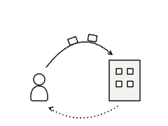 既存顧客からのフィードバックをもらう方法を整理するのイラスト