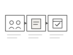 商談シナリオをアップデートするのイラスト